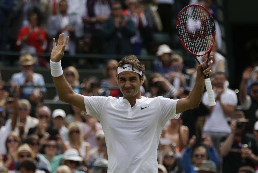 Federer trionfa sul francese Gilles Simon (Ap)